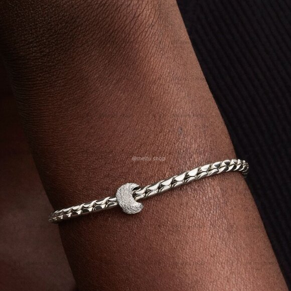 Pandora Textured Moon Mini Charm|Pendant - Picture 2 of 2